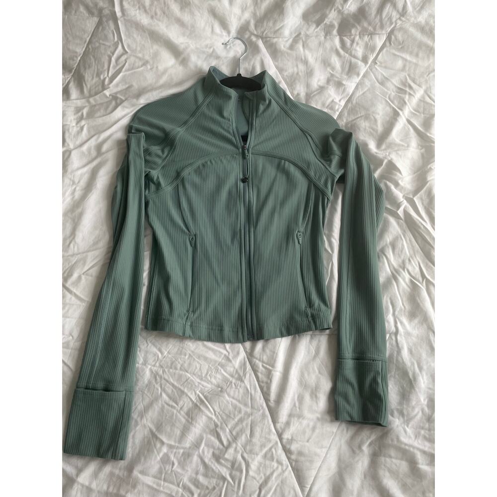 Lululemon Define Cropped Ribbed Jacket Tidal Teal 6